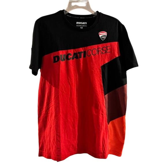 Ducati Corse Racing T-Shirt Men’s Medium Red Black MotoGP Graphic Tee - Picture 1 of 8